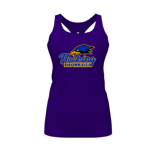 [FT0TRBPP-FYS-LOGO1] Decker Racerback Tank Top (Female Youth S, Purple, Logo 1)