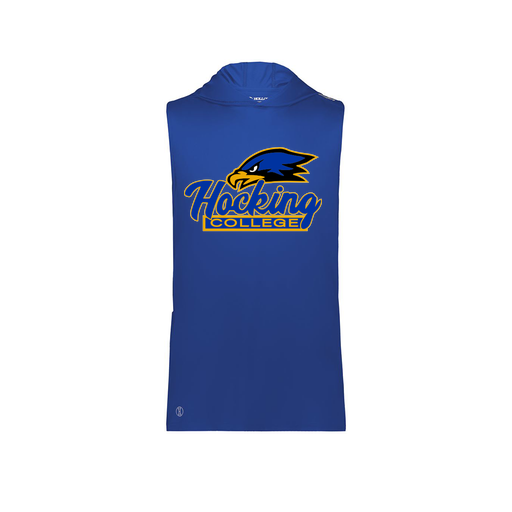 [222590.060.XS-LOGO1] Men's CoolDry Sleeveless Hoodie (Adult XS, Royal, Logo 1)