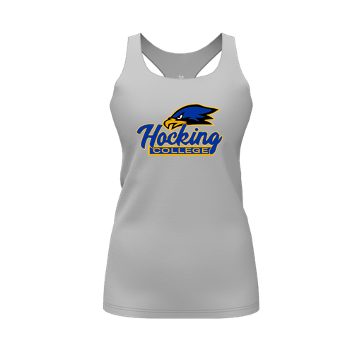 [FT0TRBGY-FYS-LOGO1] Decker Racerback Tank Top (Female Youth S, Gray, Logo 1)