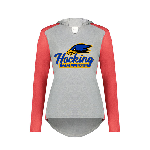 [6902.27V.XS-LOGO1] Ladies Vintage Hoodie (Female Adult XS, Red, Logo 1)