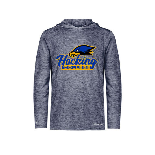 [FOLHCGNV-AS-LOGO1] Decker Men's Charge Hoodie (Adult S, Navy, Logo 1)